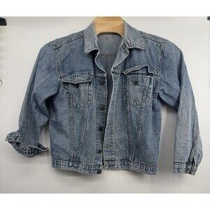 VTG 90s Pepe Blue Jean Denim Jacket men’s M Stone Acid Wash 100% Cotton